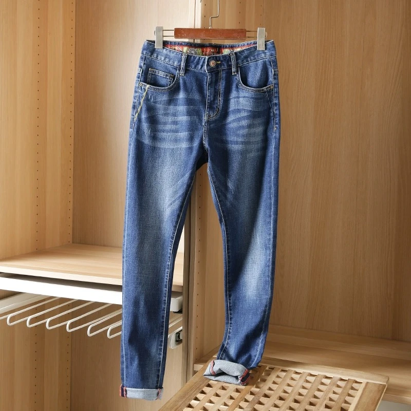 断码！潮流修身牛仔裤春夏宽松直筒韩版潮流新款百搭日系百搭潮流