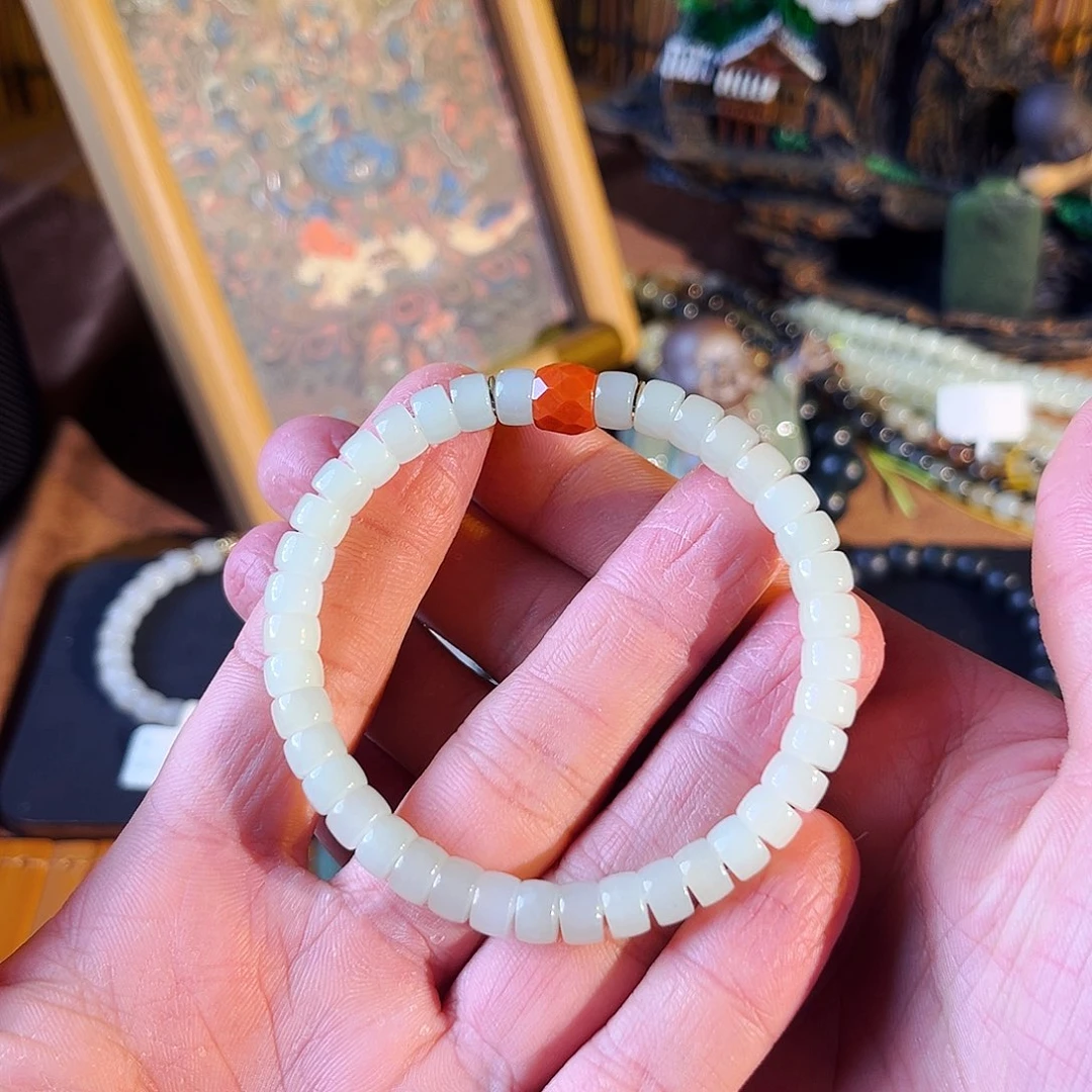 和田玉未镶嵌手链