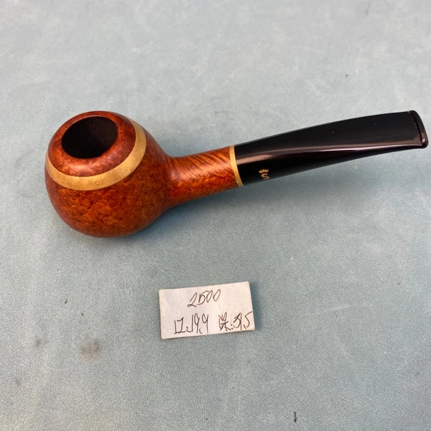 丹麦史丹威原工厂金标实冠外交官斗型石楠木9mm烟斗