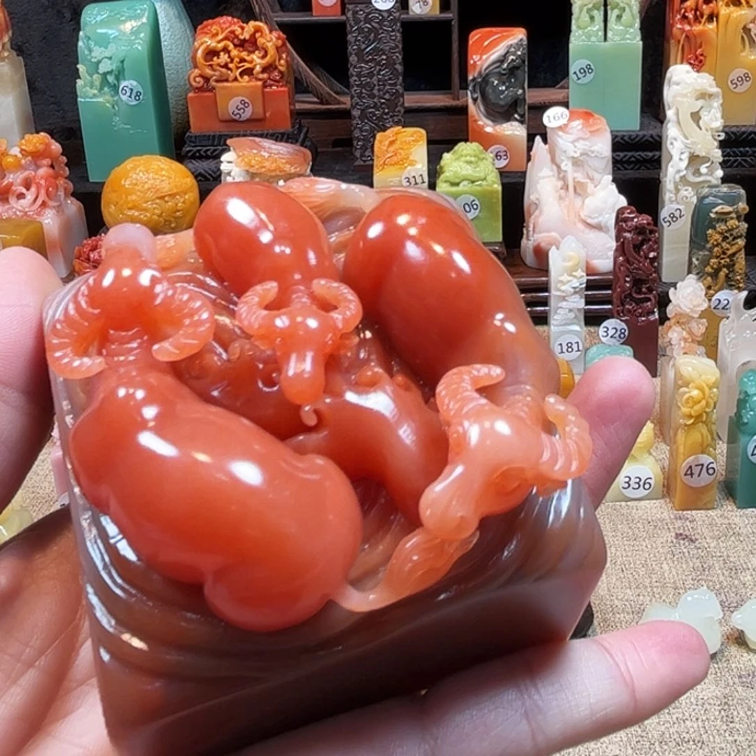 寿山石印石赵**兄寿山石印章6