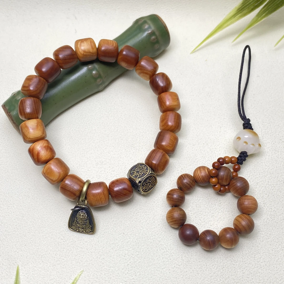 【铭记珠宝】崖柏套装10-2DM42L151【多样性发一】大约9*9mm小约7.5mm