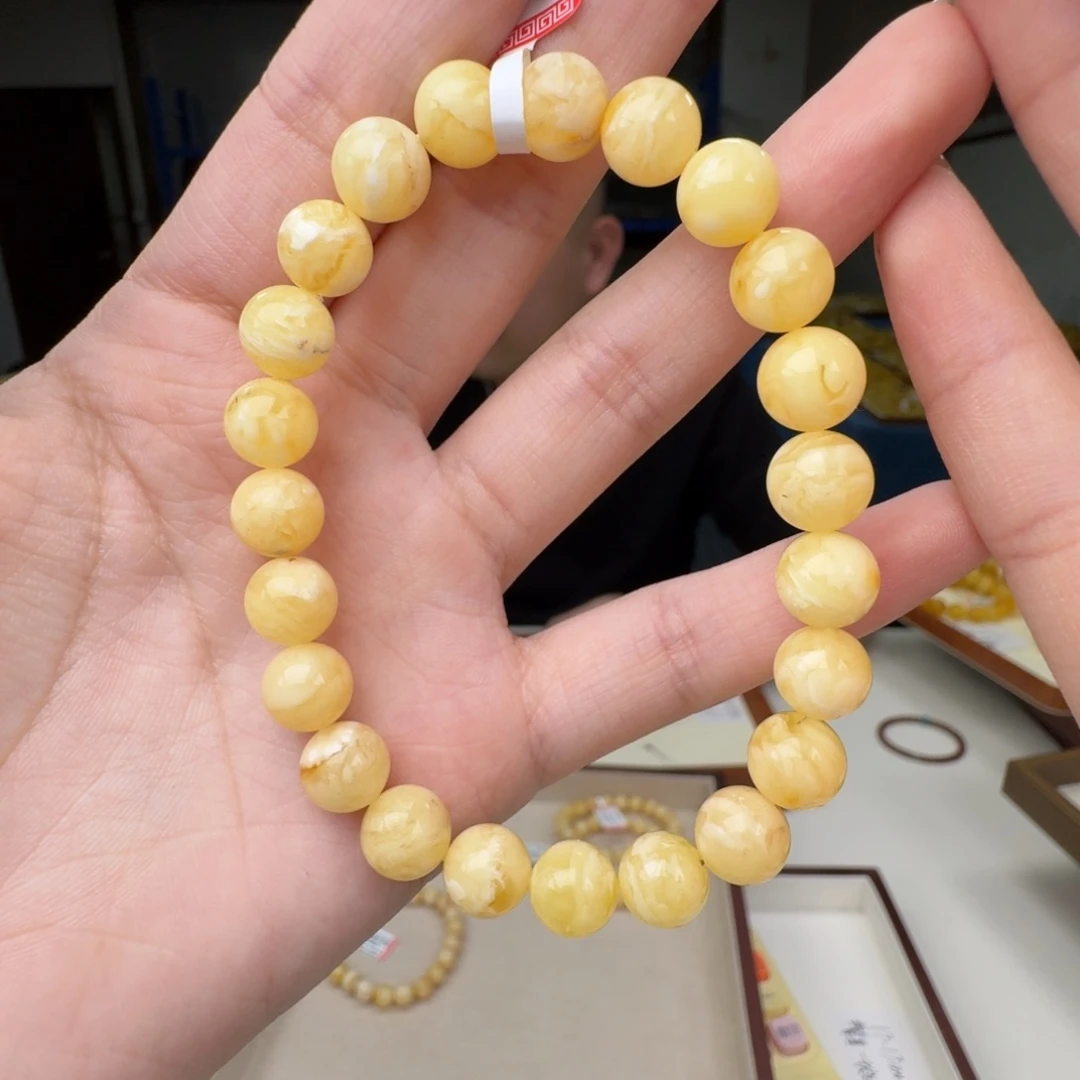 琥珀未镶嵌手链蜜蜡手串