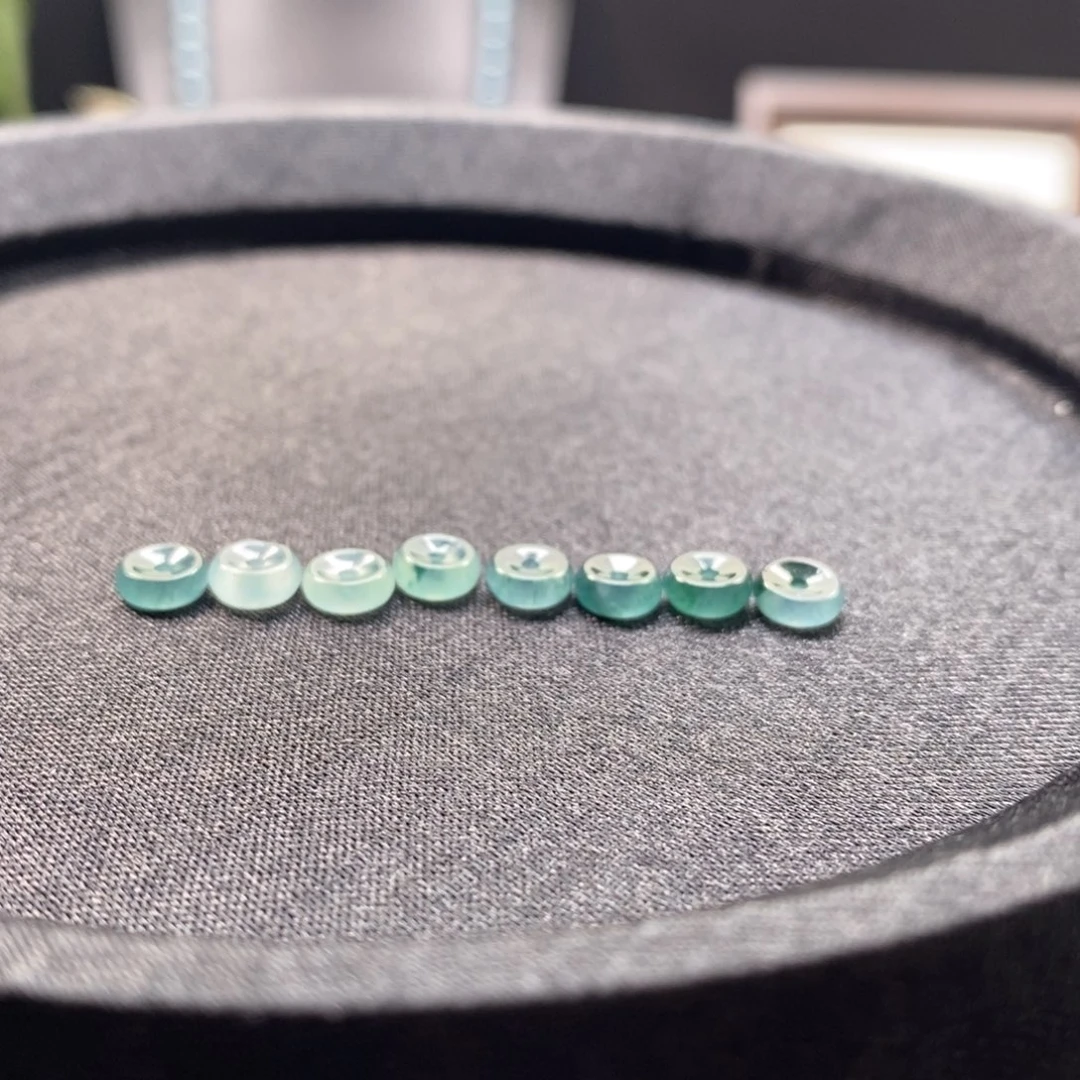 華***記翡翠未镶嵌手链卡6隔片