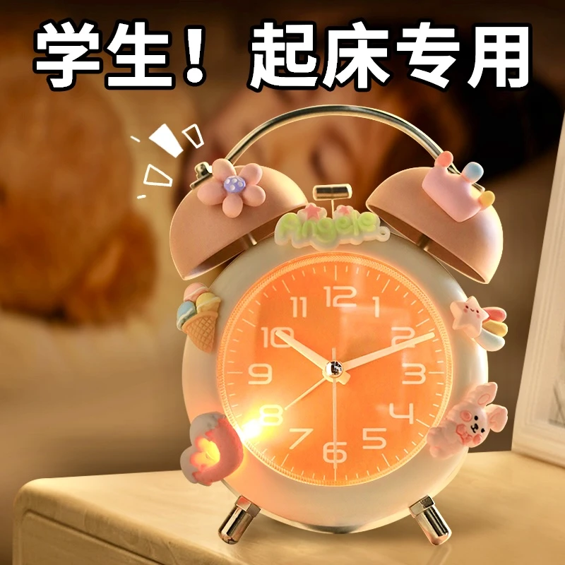闹钟小学生用初中生专用可爱起床闹钟儿童女孩强力叫醒2025新款表