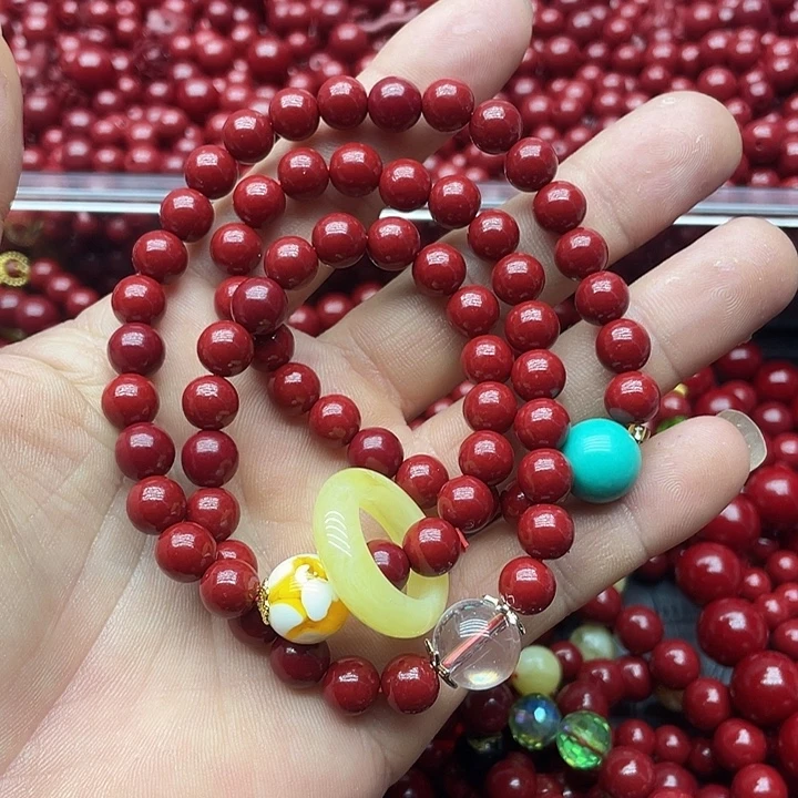 天然辰砂朱砂多圈