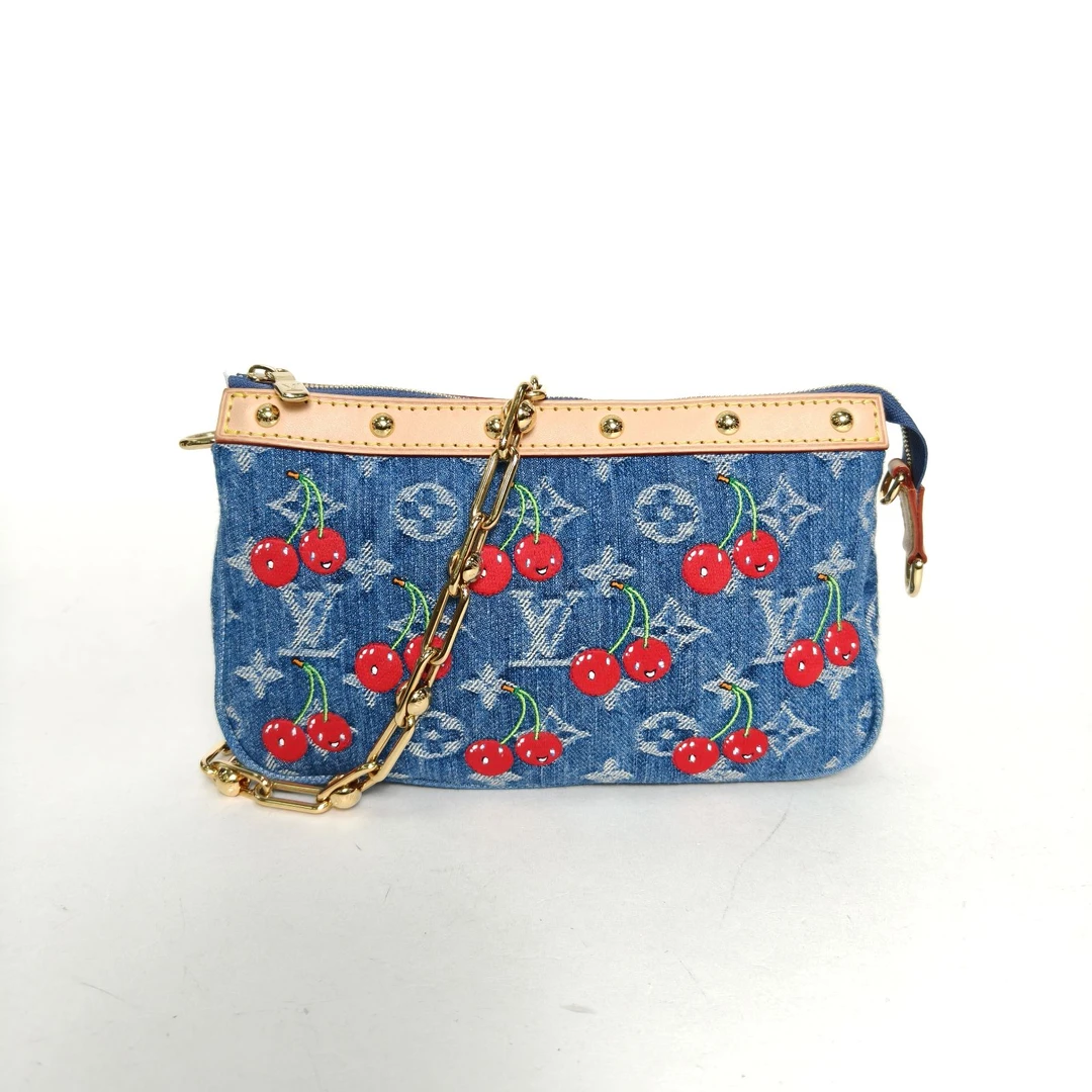 95新 LouisVuitton/路易威登 小花柳 村上隆 联名 大麻将包