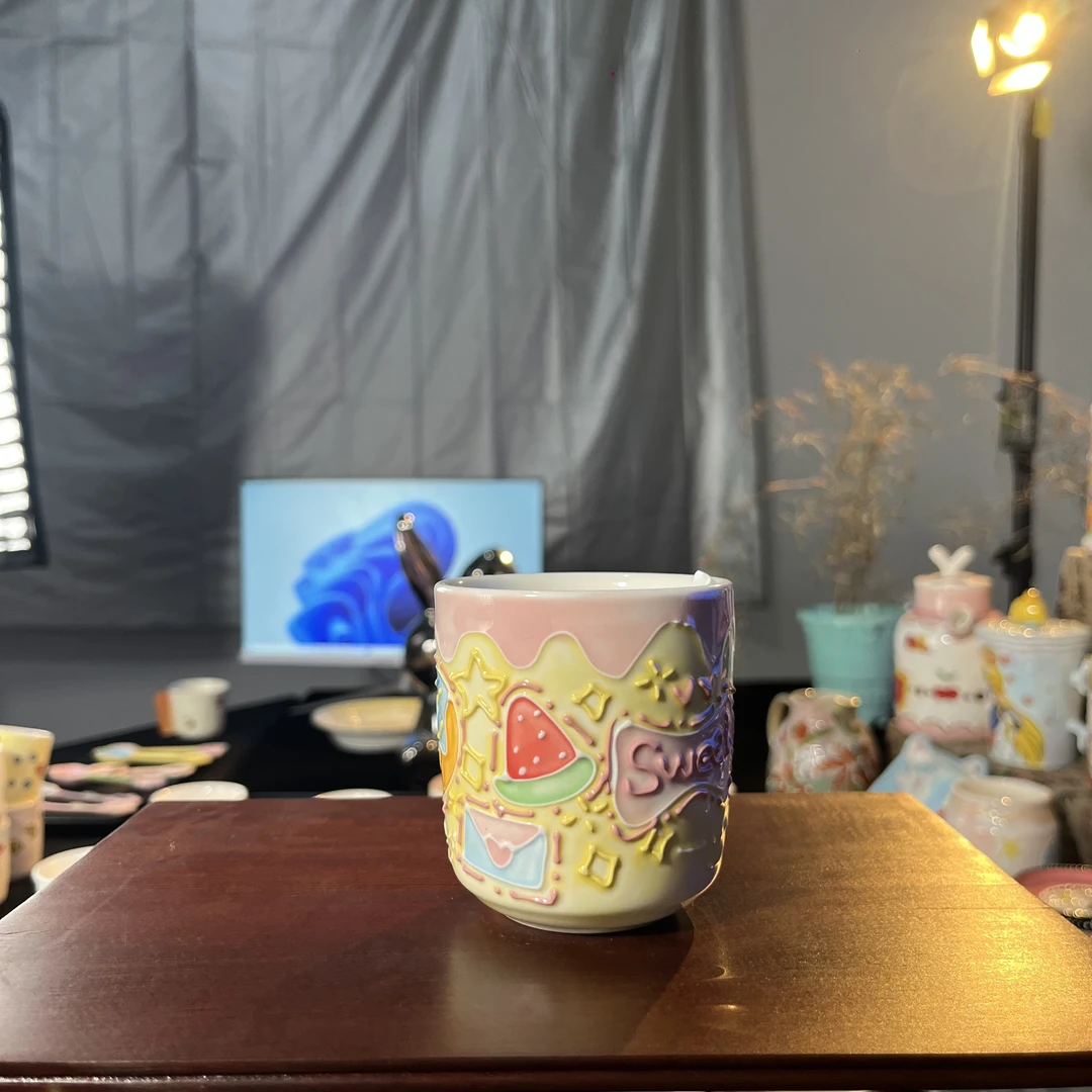 手工卡通西瓜杯子H04