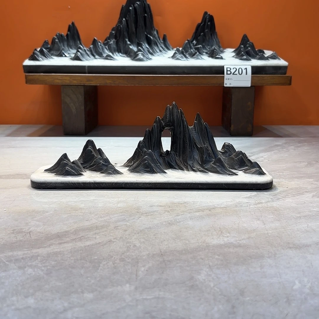 摆件风***事灵璧石奇石摆件