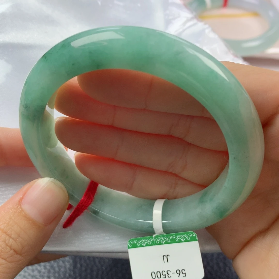 未镶嵌手镯翡翠缅甸天然翡翠A货56正