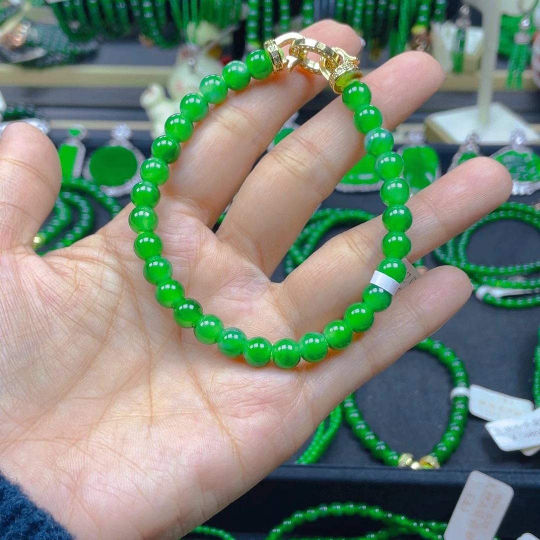 未镶嵌手链翡翠正阳绿7