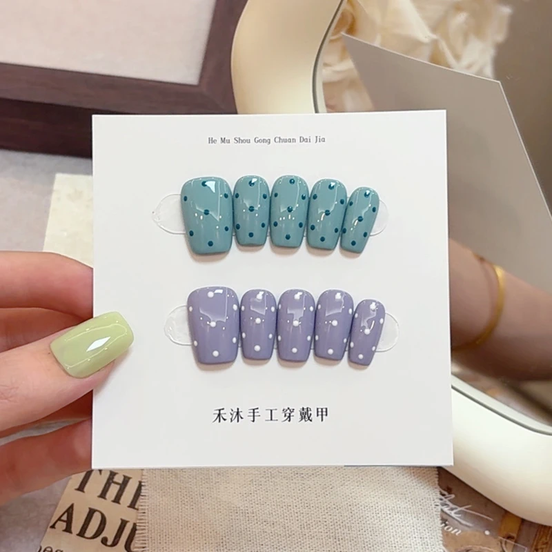 【波点多巴】——禾沐手工穿戴甲