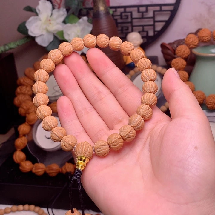 桃核吊坠龙纹 桃核