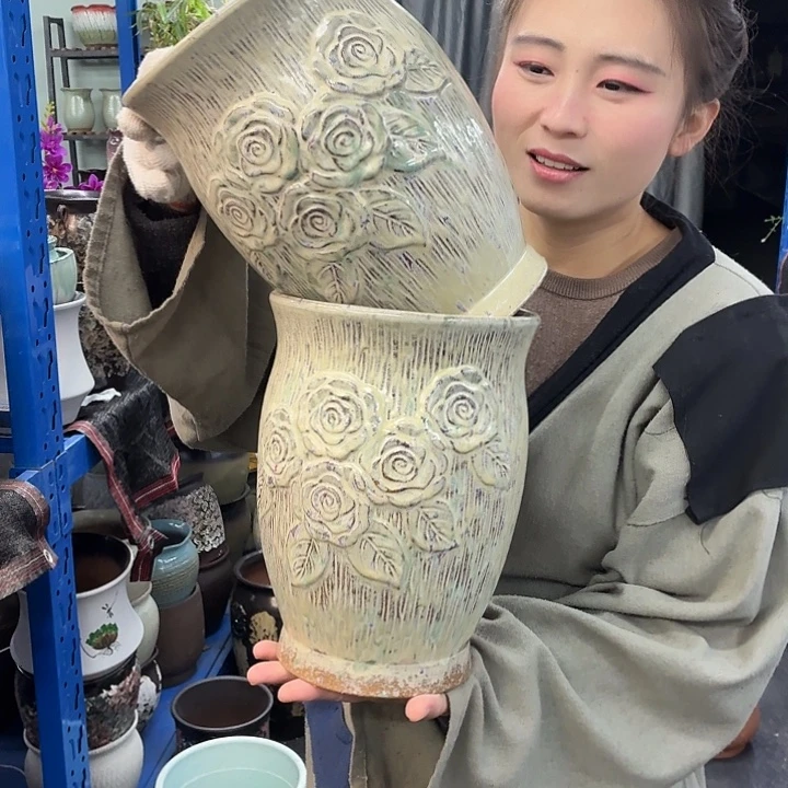 18×24 -粗陶花盆有孔-买买买