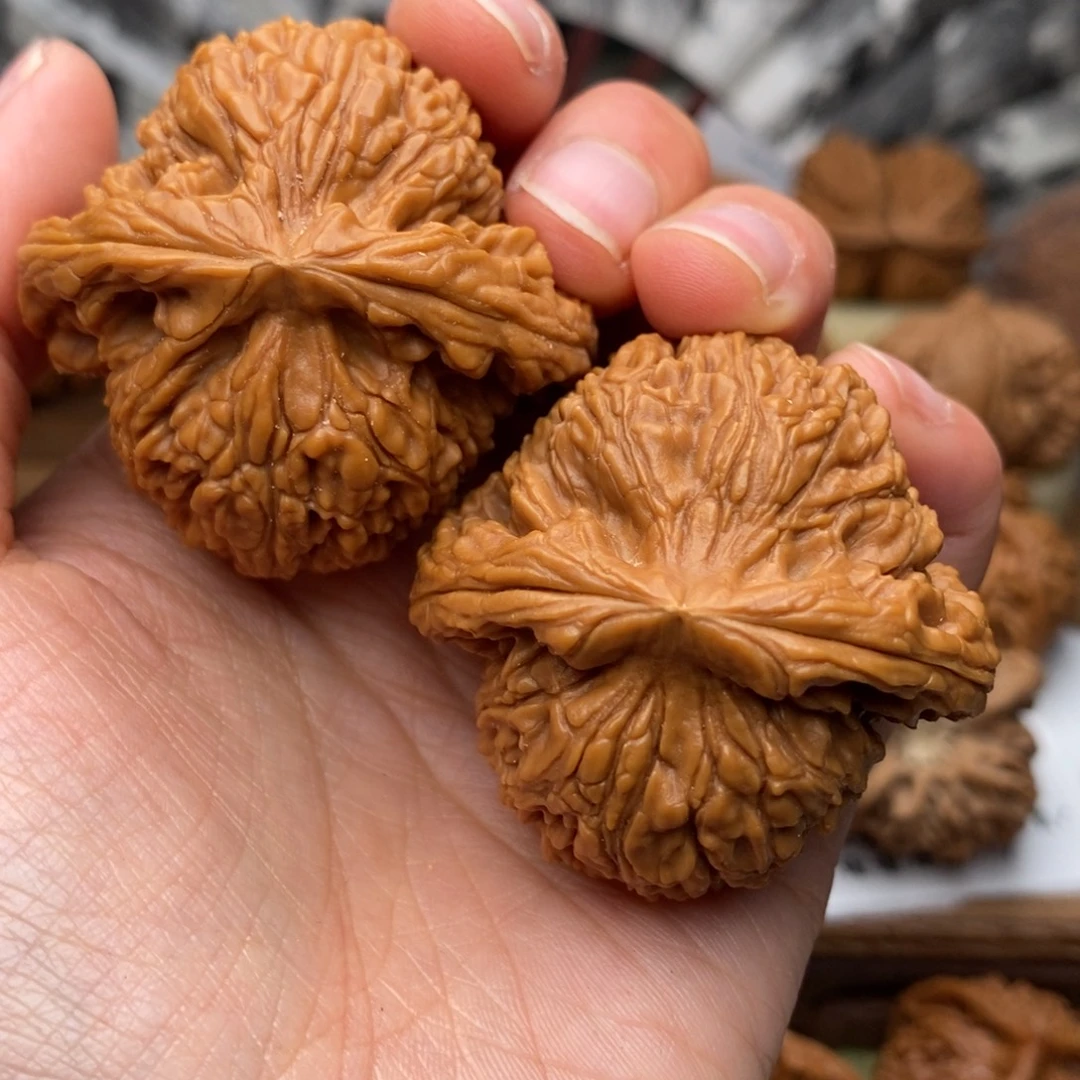 把件文玩核桃408号45粗棱全品南疆石