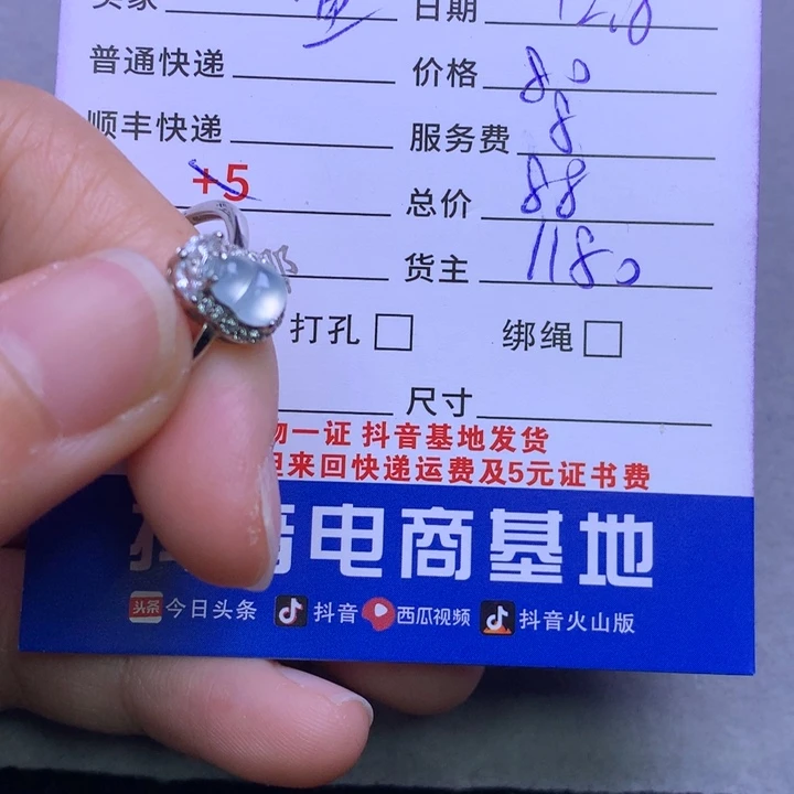 颈饰银S925镶嵌翡翠鱼*