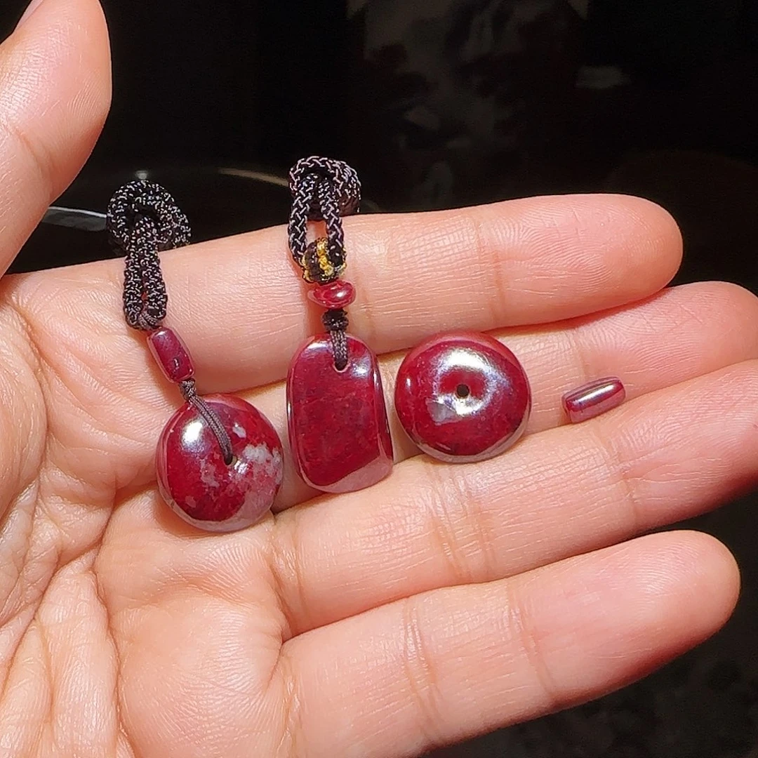 拾***慢天然辰砂天然朱砂吊坠