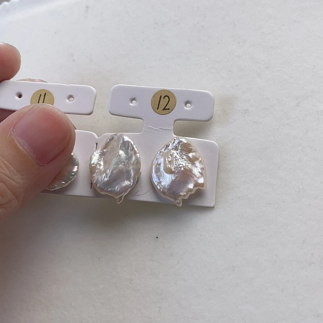 银S925镶嵌耳饰淡水珍珠