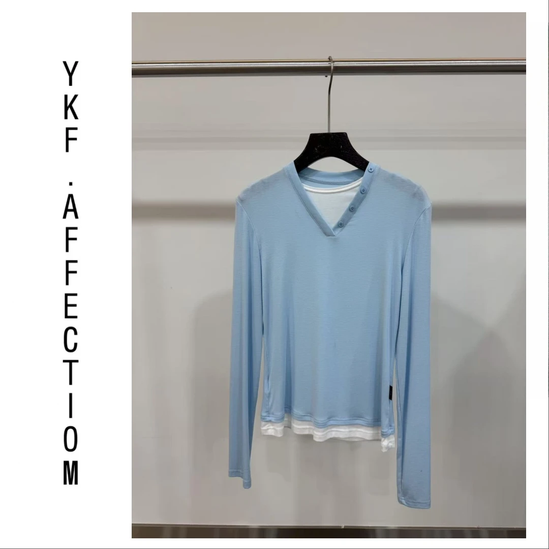 （小三角衫）新衣行三角领口设计洋气小衫70817