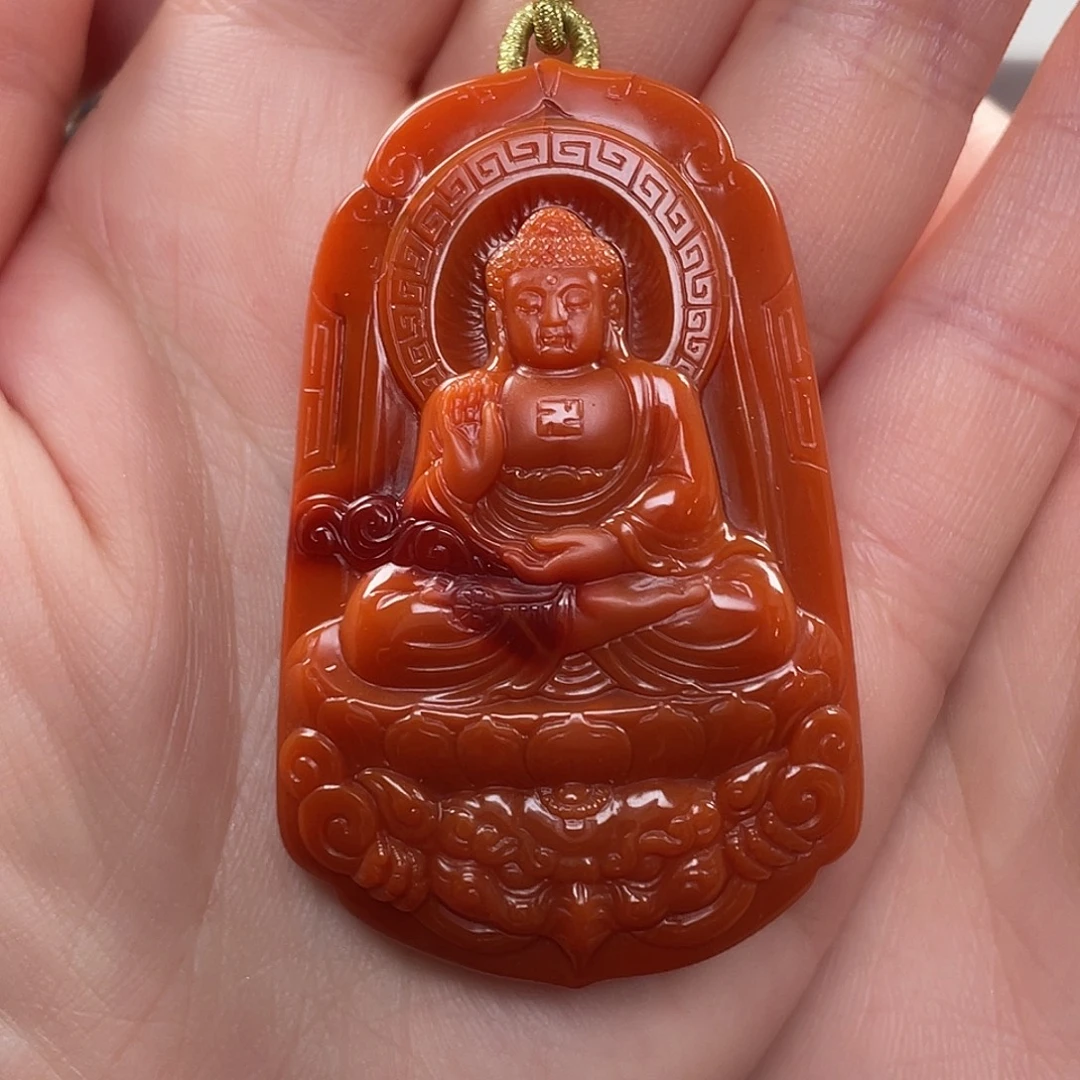 南红玛瑙未镶嵌颈饰