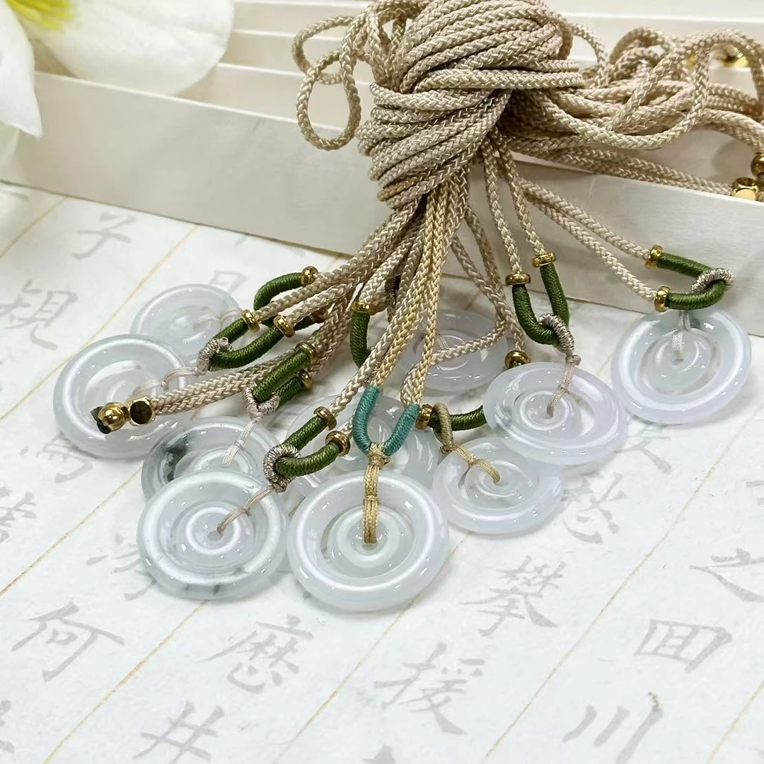 【睿泽鉴宝】 翡翠平安扣吊坠（多样性发一） 4*22 FZB-618006