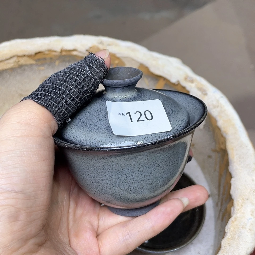 茶盏120 福临号建盏柴烧开窑薄胎