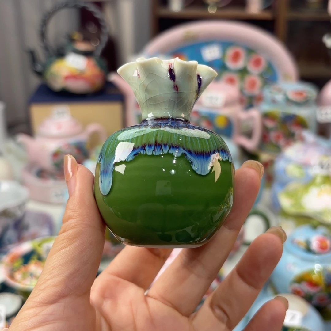 瓷片景德镇手绘高温釉下彩陶瓷茶具