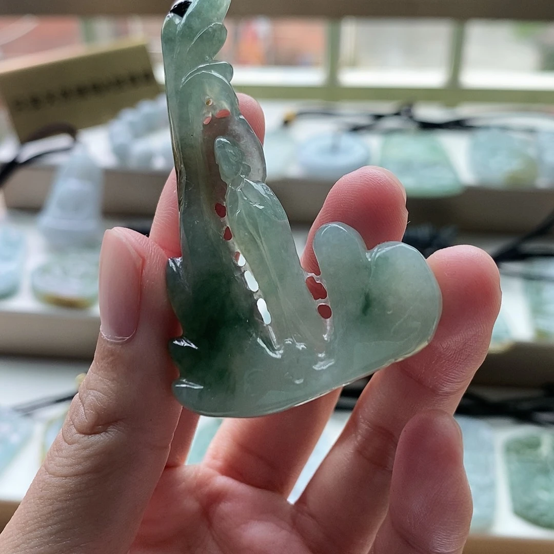 【闪购商品】颈饰未镶嵌翡翠天然缅甸A货翡翠