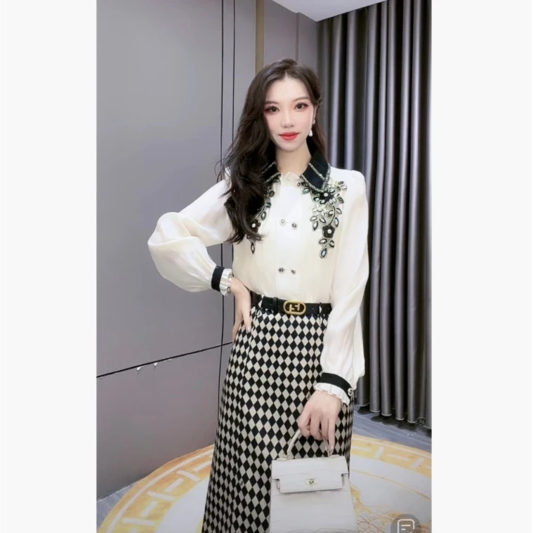 芙娜妮2023优雅气质显瘦减龄小个子中国风时尚套装F2331886