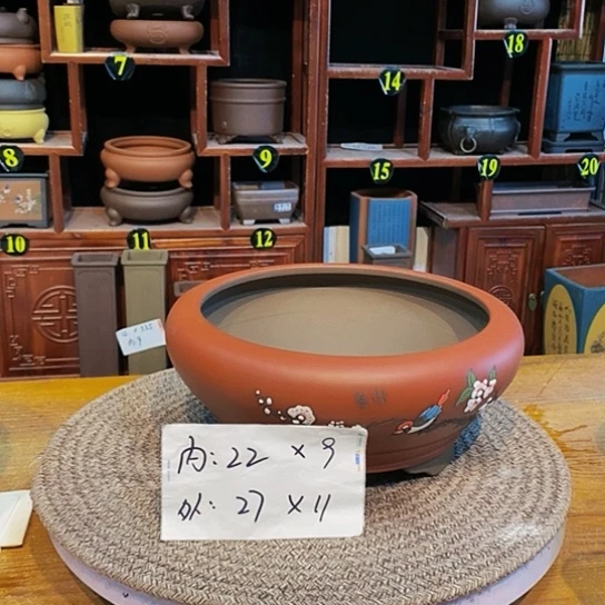 紫砂花盆紫砂花盆