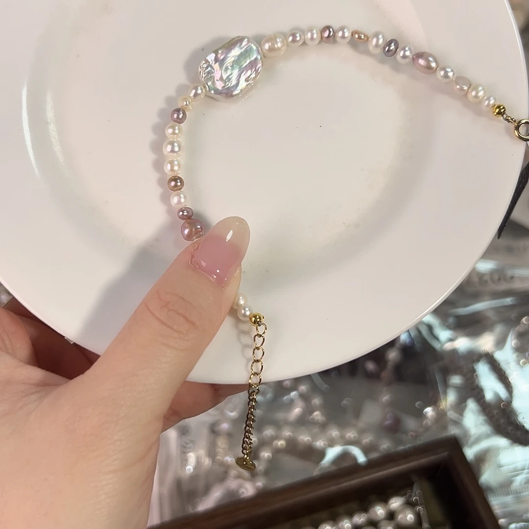 天然淡水珍珠合金淡水珍珠