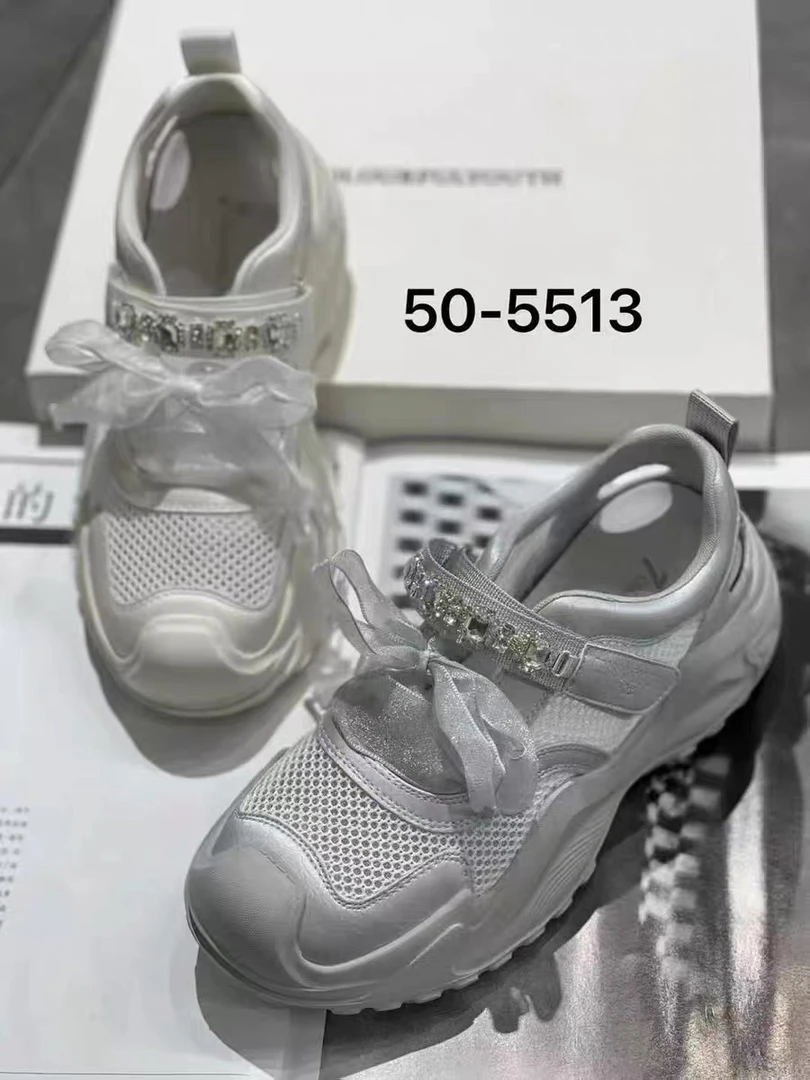 【欧货】夏透气休闲网面凉鞋时尚休闲鞋厚底老爹鞋水钻运动鞋