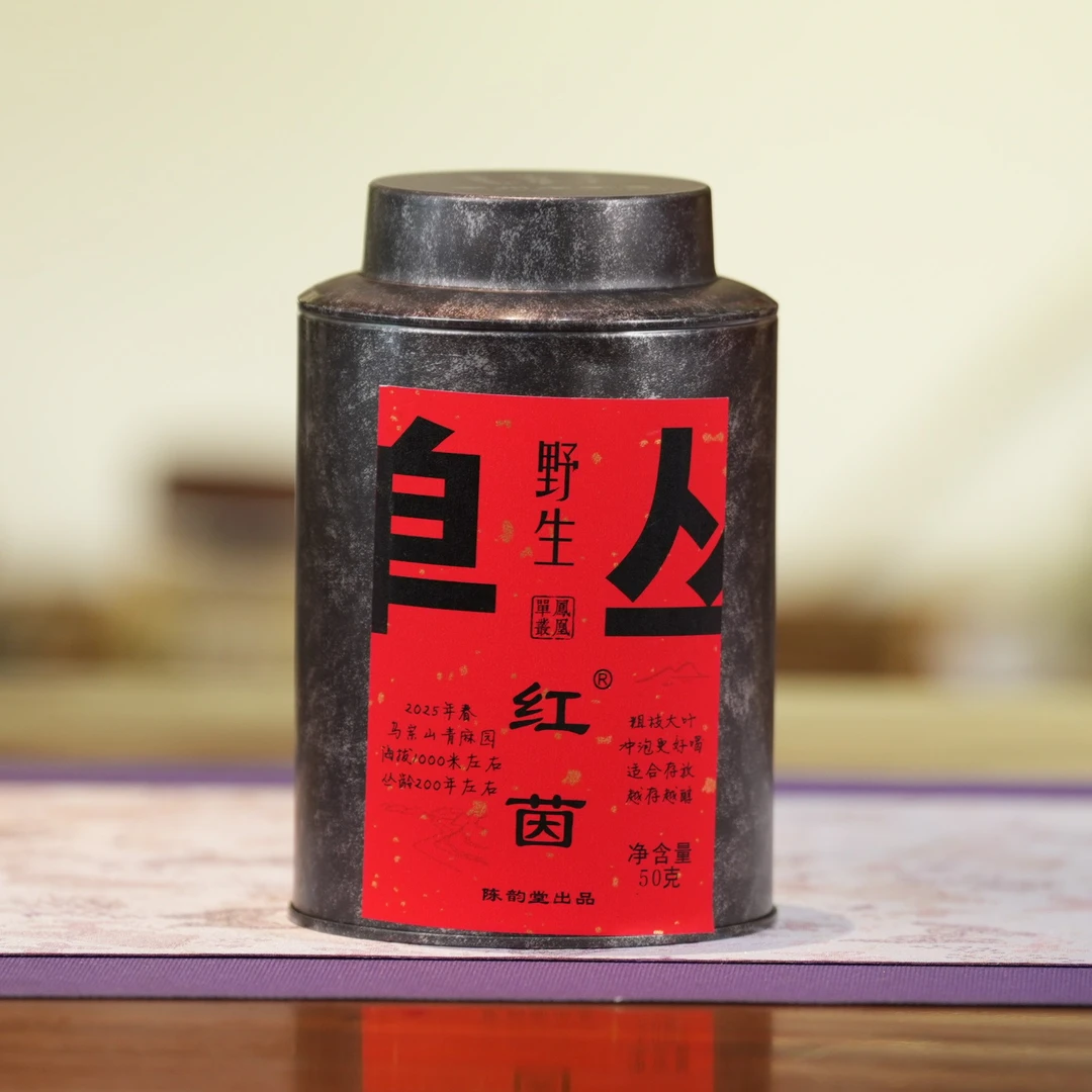 陈韵堂丨2025年野生红茵一级单丛茶50g/罐-TEA