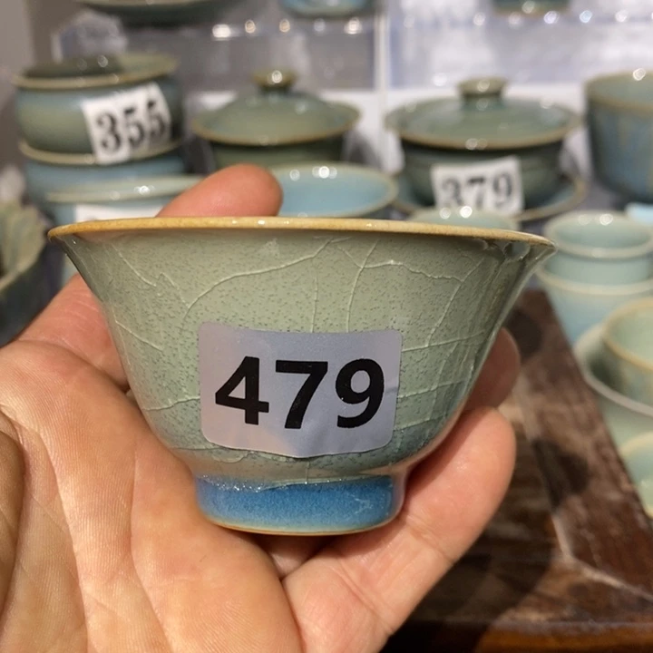 空***绻杯子瓷原矿釉原产地汝瓷微瑕杯子