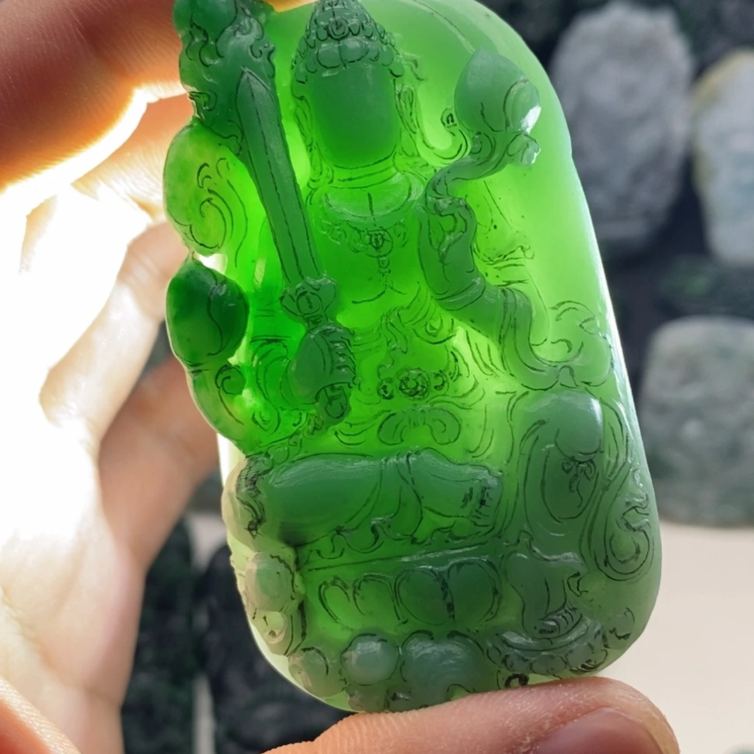 未镶嵌定制翡翠天然翡翠A货观音