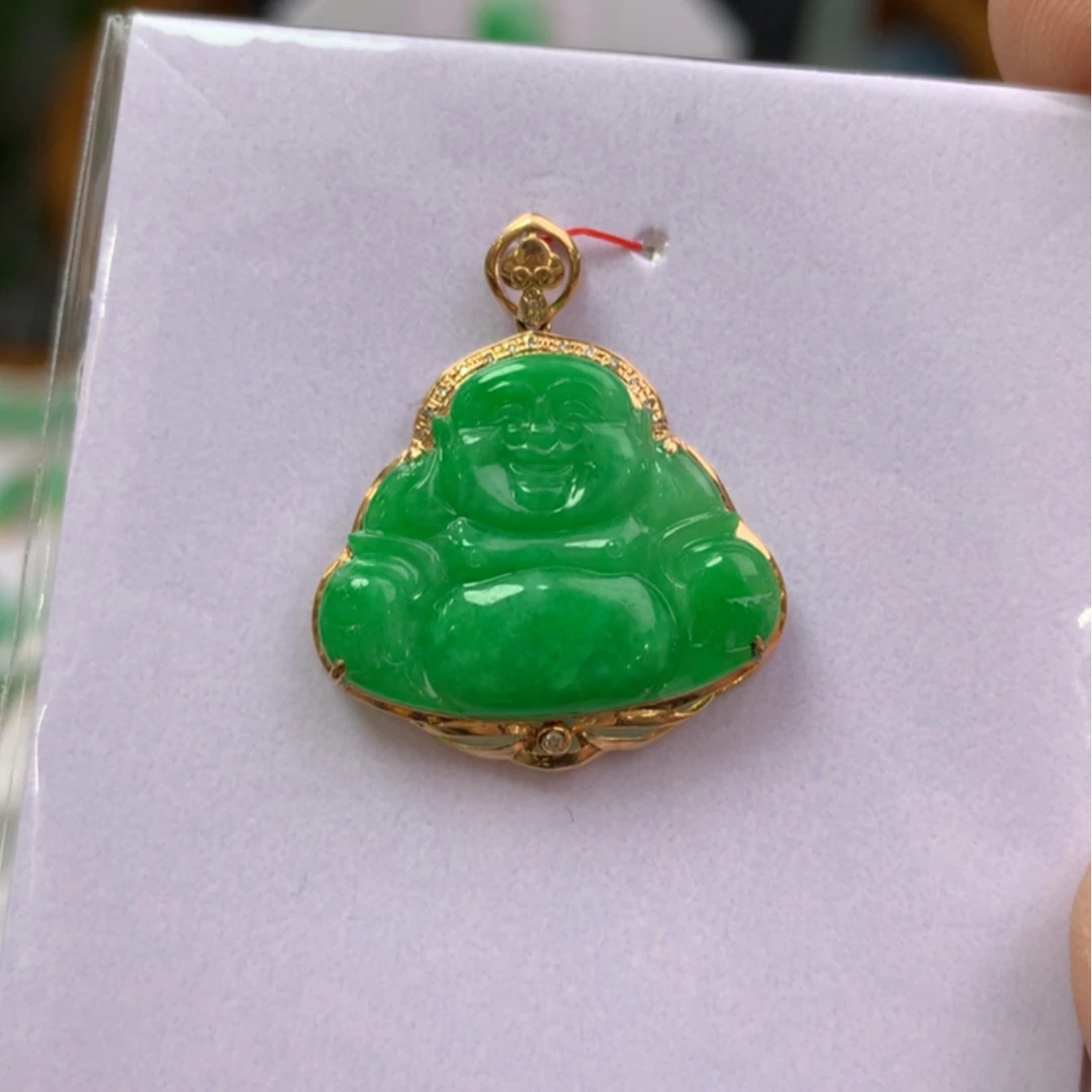 【闪购商品】翡翠颈饰18K金镶嵌翡翠