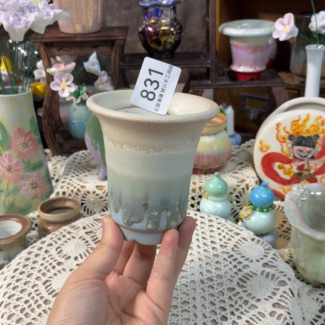 景德镇手工陶瓷花盆