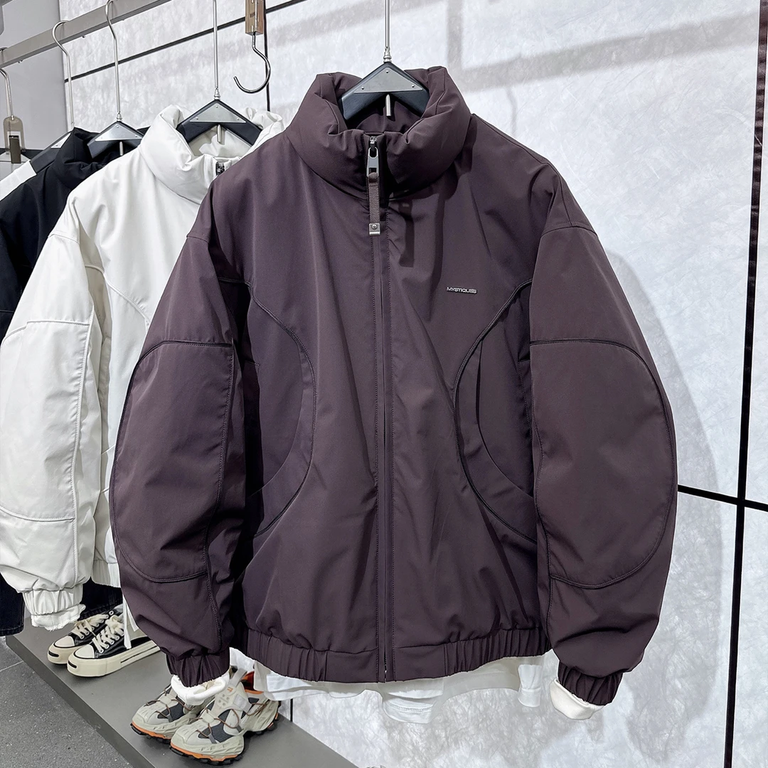 立领90白鸭绒轻薄羽绒服男2025秋冬季高级感宽松加厚男士羽绒外套