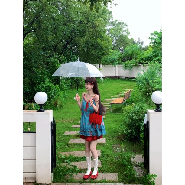 【赵小小&巨出片！绝美多巴胺】27912 法式碎花吊带宽松显瘦上衣女