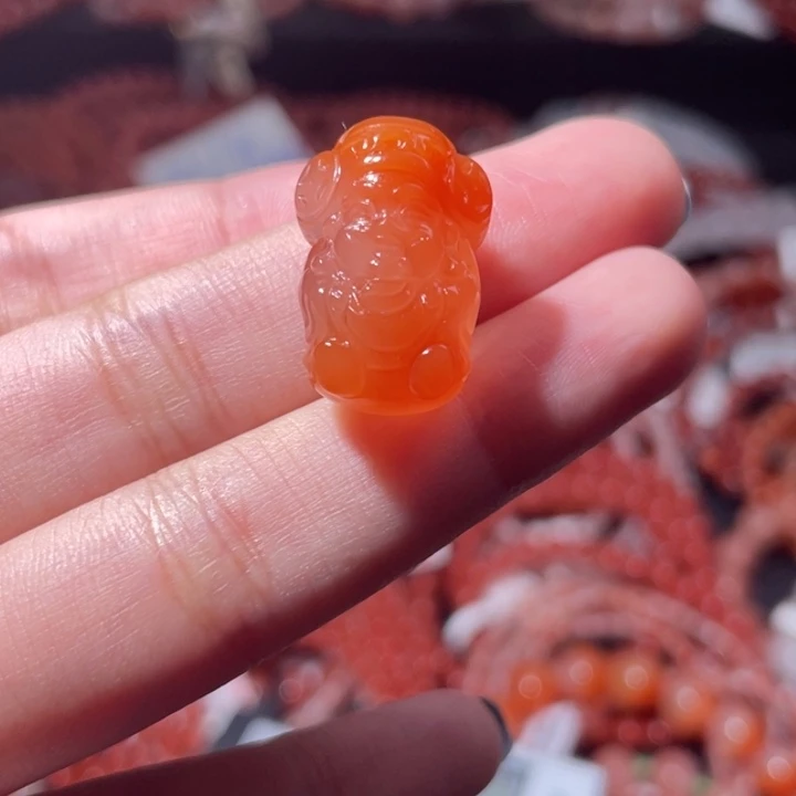 南红玛瑙未镶嵌财神2305