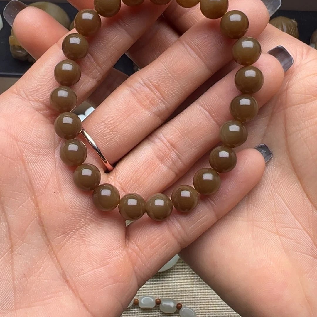 和田玉（糖玉）未镶嵌手链