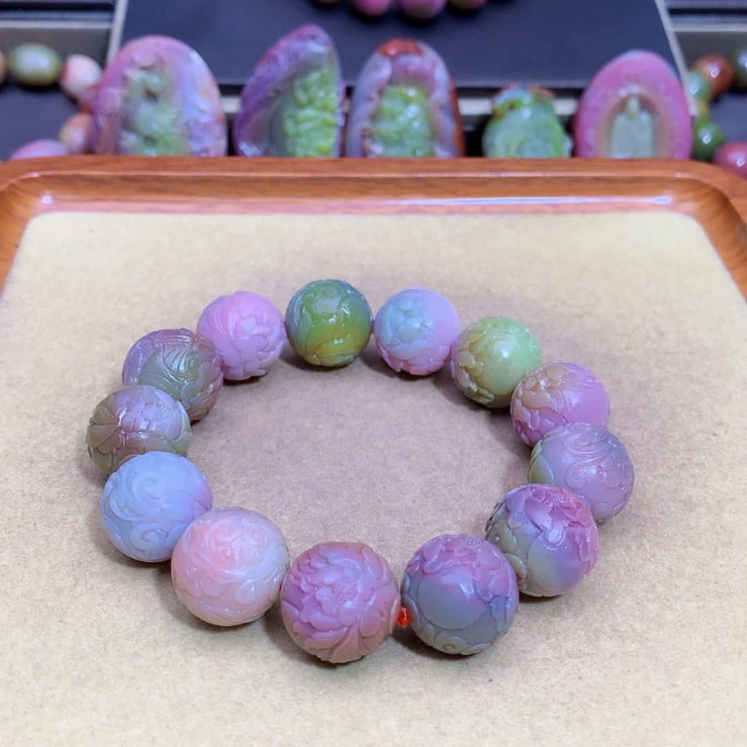 玛瑙未镶嵌手链盐源