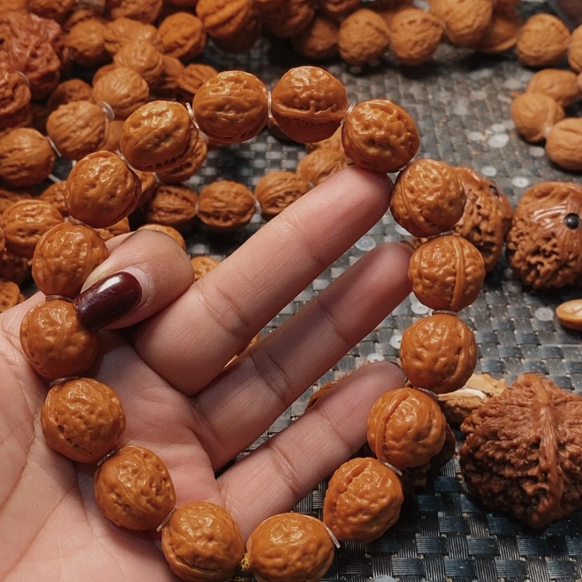 【闪购商品】文玩核桃吊坠开***来金豆子