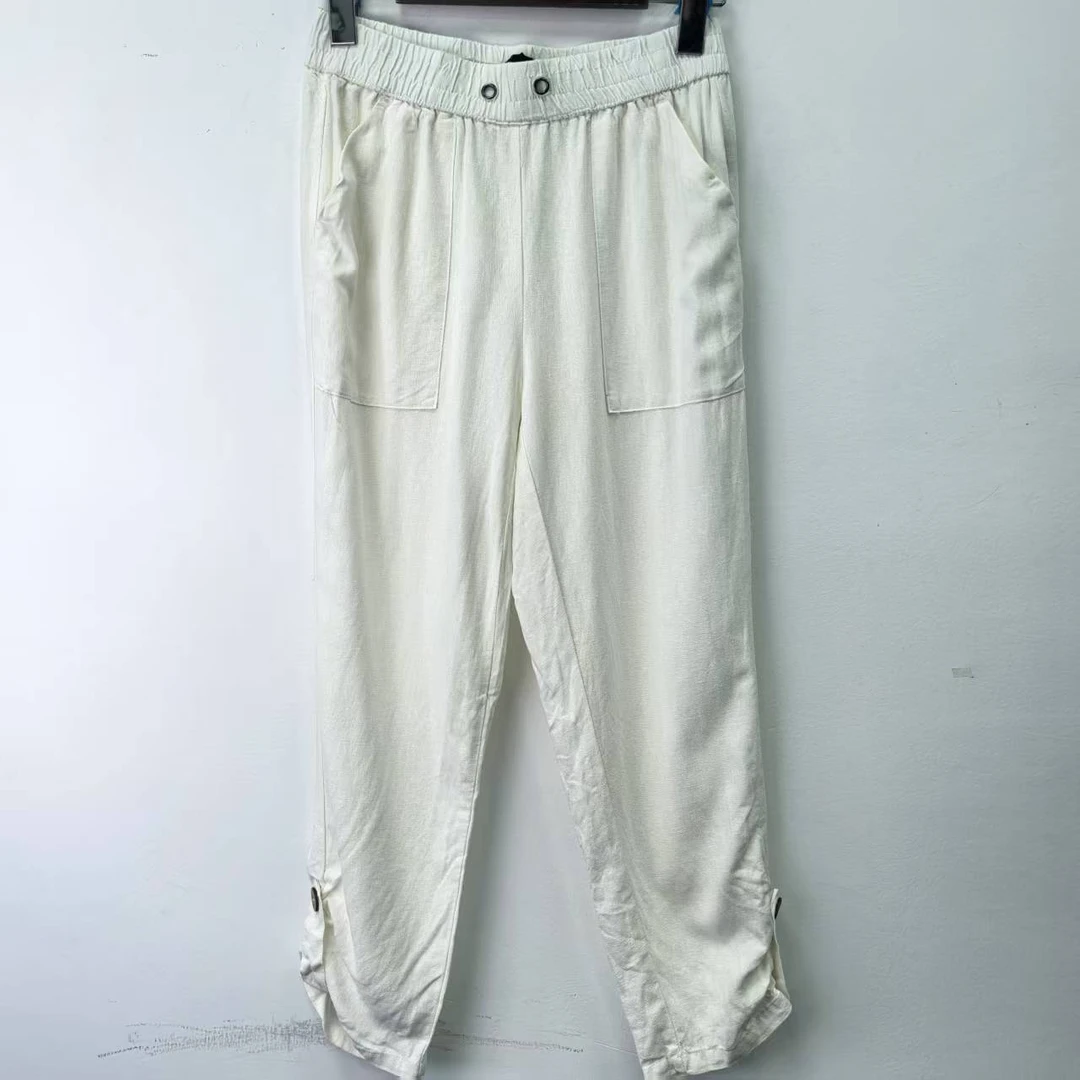 M4棉麻风薄款夏季休闲裤(部分无抽绳)