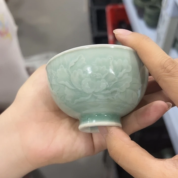 龙泉云间青瓷小米茶器