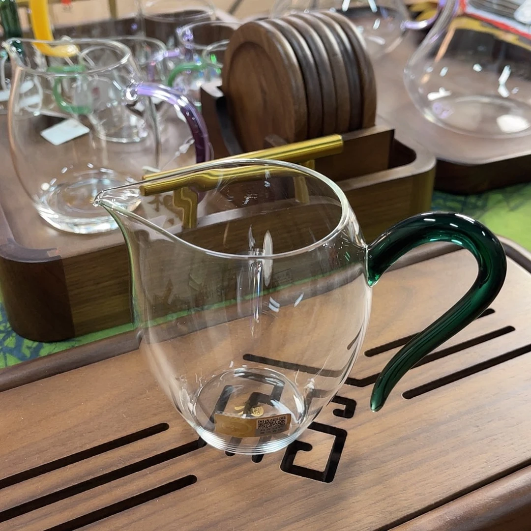 禾器公道杯绿色把手