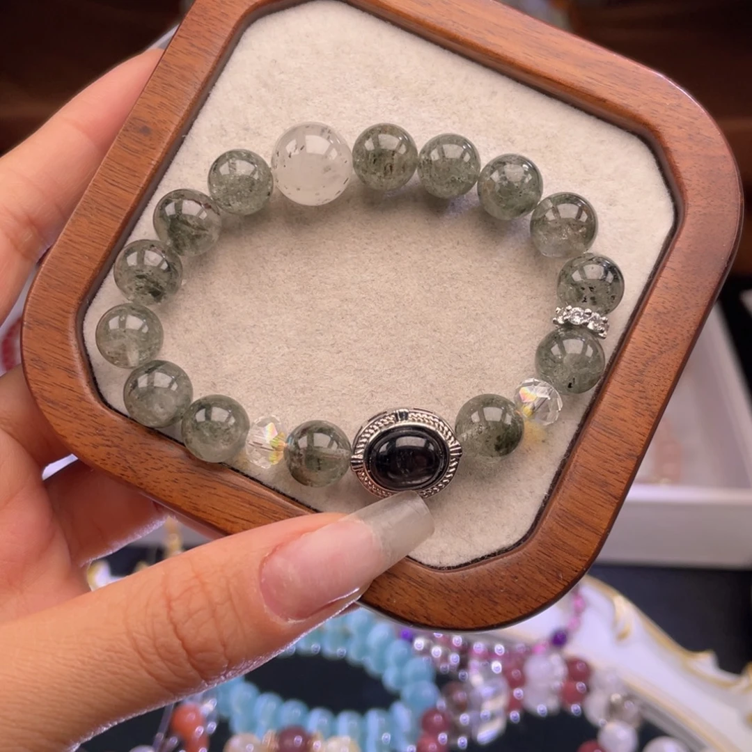 未镶嵌手链水晶129号绿幽灵