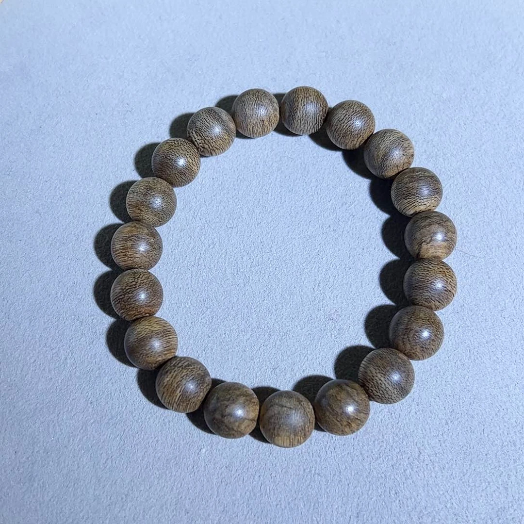 沉香手串天然文莱蛇皮粗纹老料1.1单圈 兰香雅韵