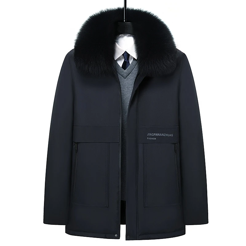 2025年新款休闲男风衣中长款秋冬外套-A050