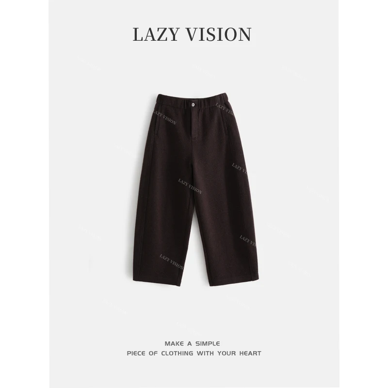 LAZYVISION时尚纯色百搭休闲裤子ZMD-33191/裤长87