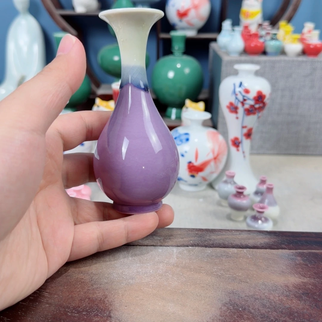 陶瓷手工小花器摆件